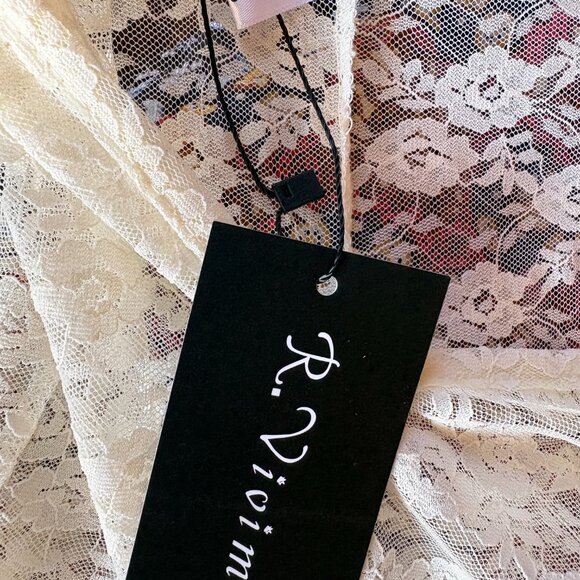 R.Vivimos Womens Sleeveless Backless Asymmetrical Layered Lace Long Dress - Picture 3 of 3